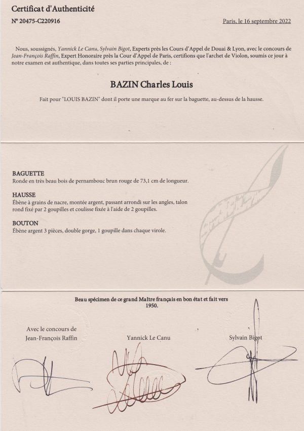 Violinbogen: Charles Louis Bazin – Bild 4