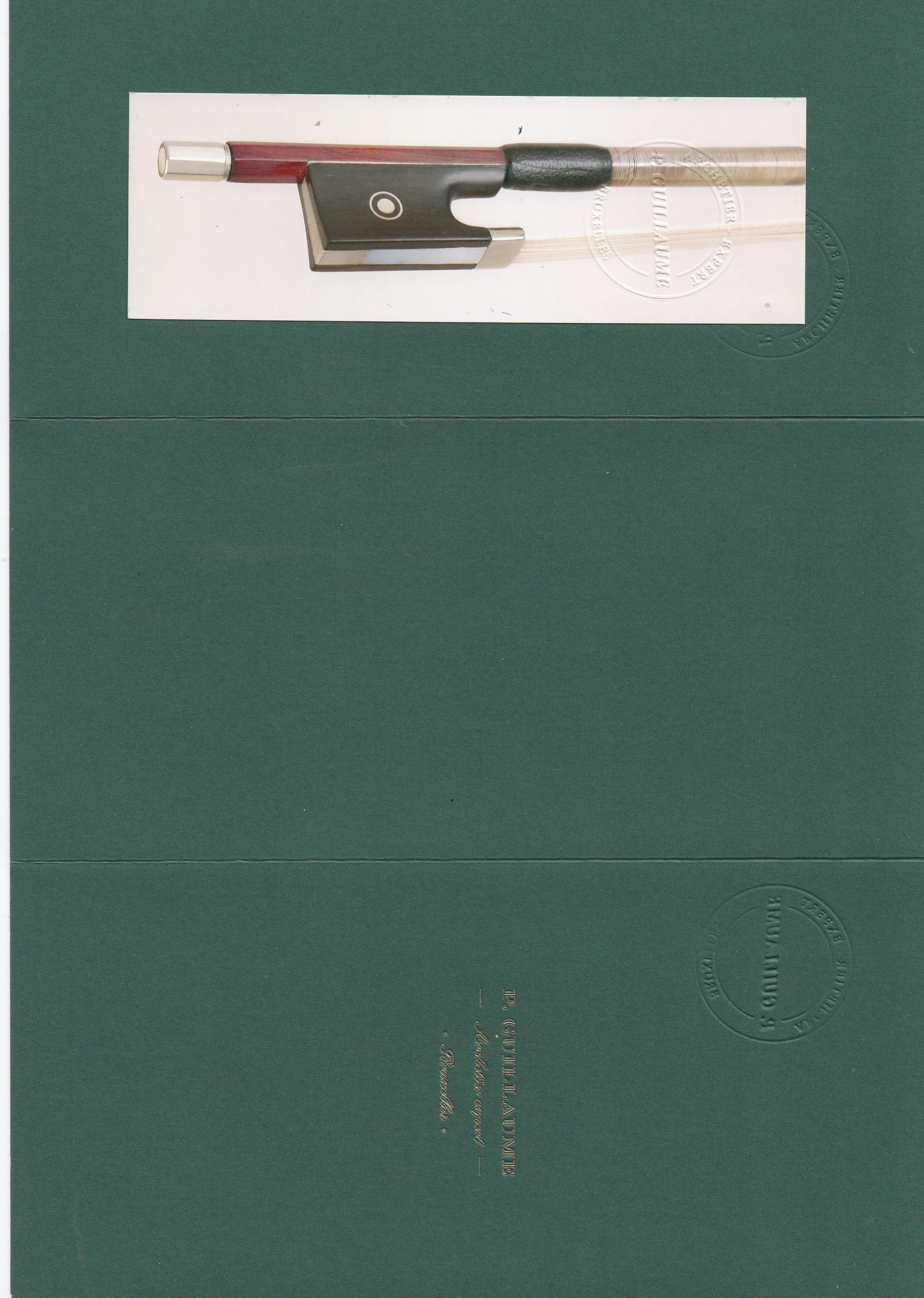 Violabogen, Bratschenbogen, L. Morizot, frères, Mirecourt, um 1950, Zertifikat