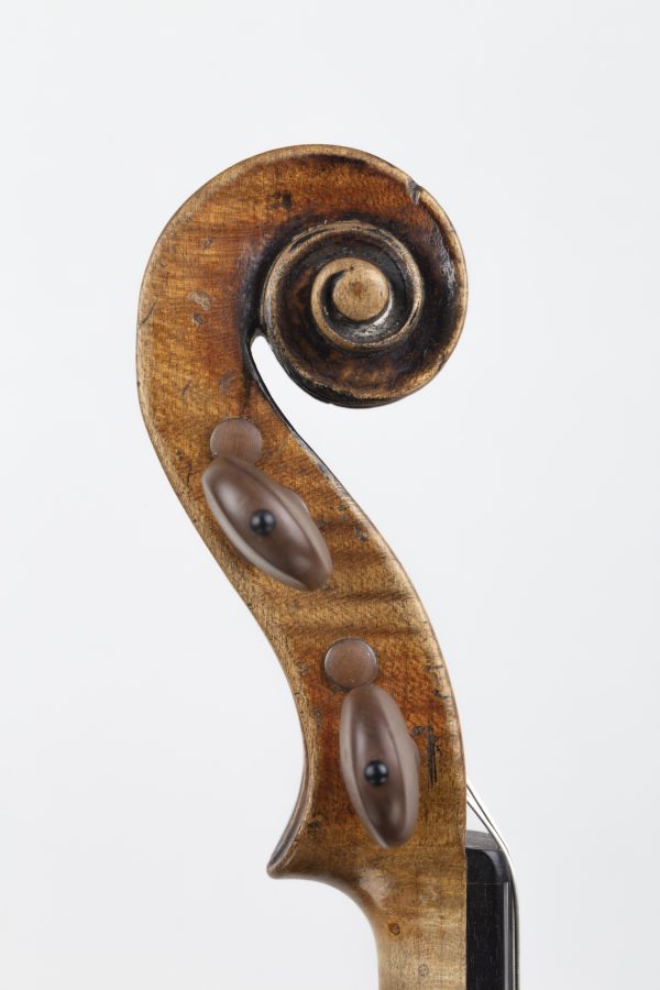 Violine, Geige, François Couturieux, Mirecourt, Schnecke rechts