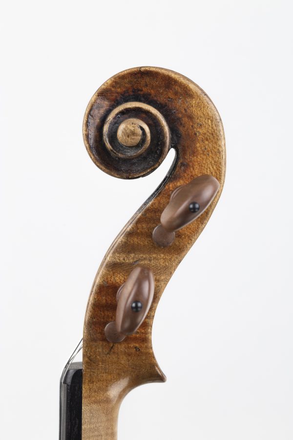 Violine, Geige, François Couturieux, Mirecourt, Schnecke links